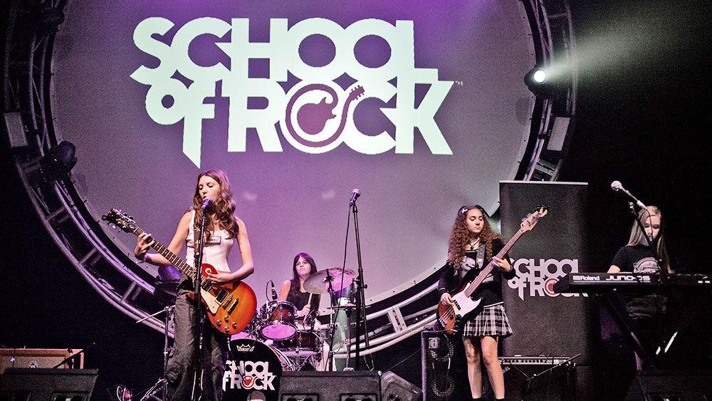 School of Rock students at their end-of-season showcase
