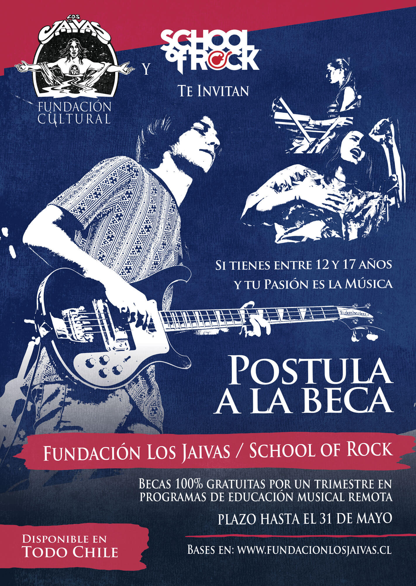beca fundacion los jaivas school of rock