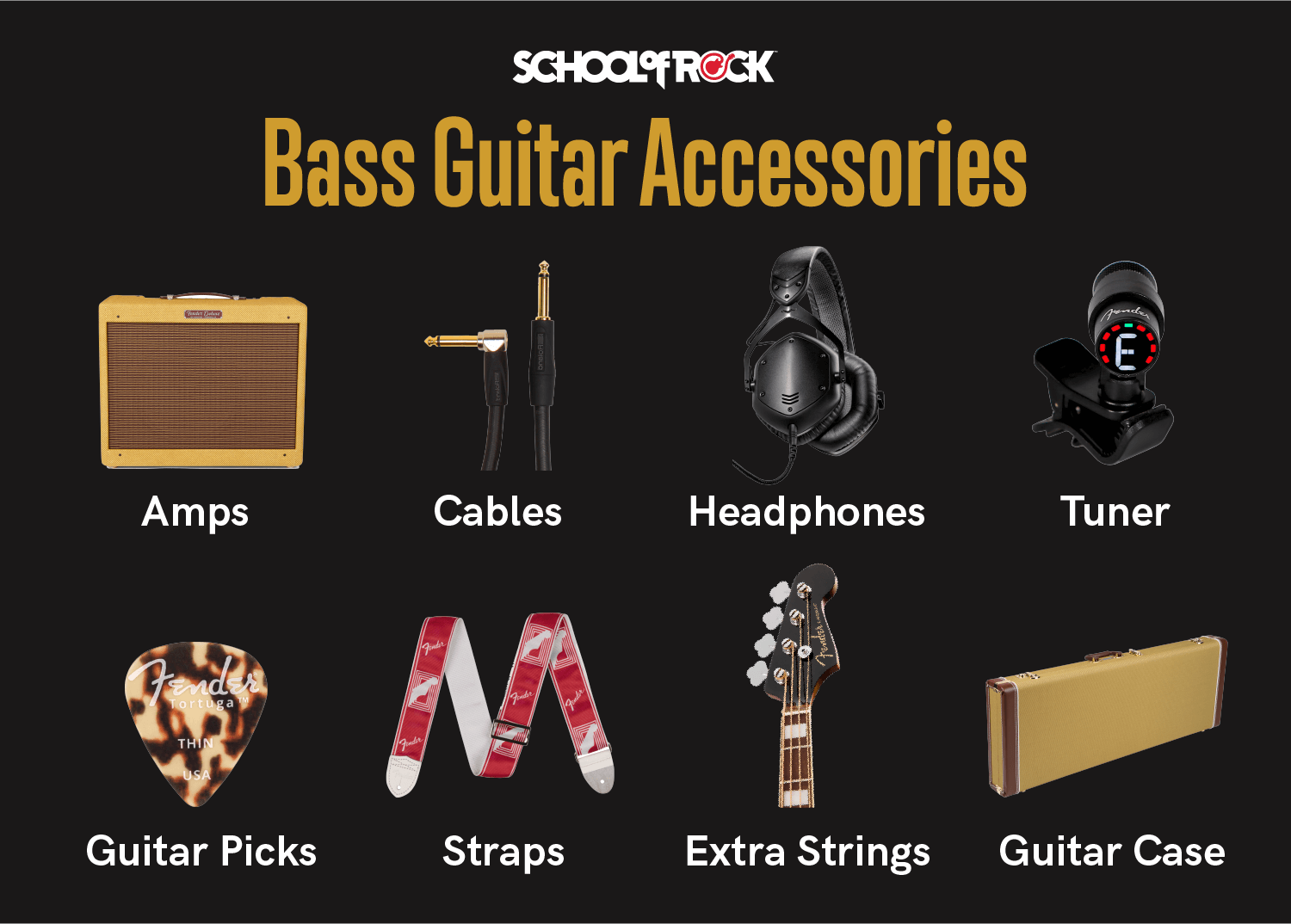 bass guitar accessories for beginners