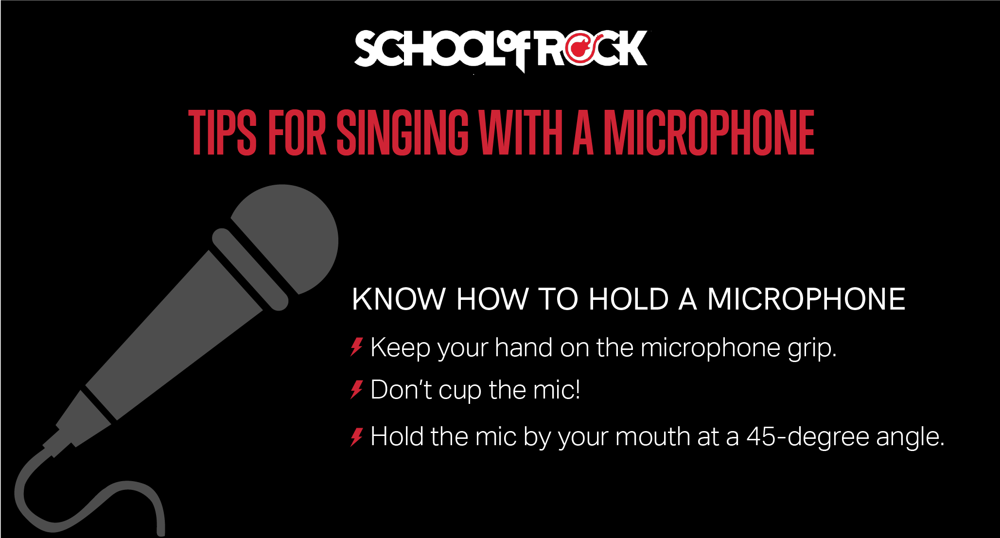 How to hold a microphone