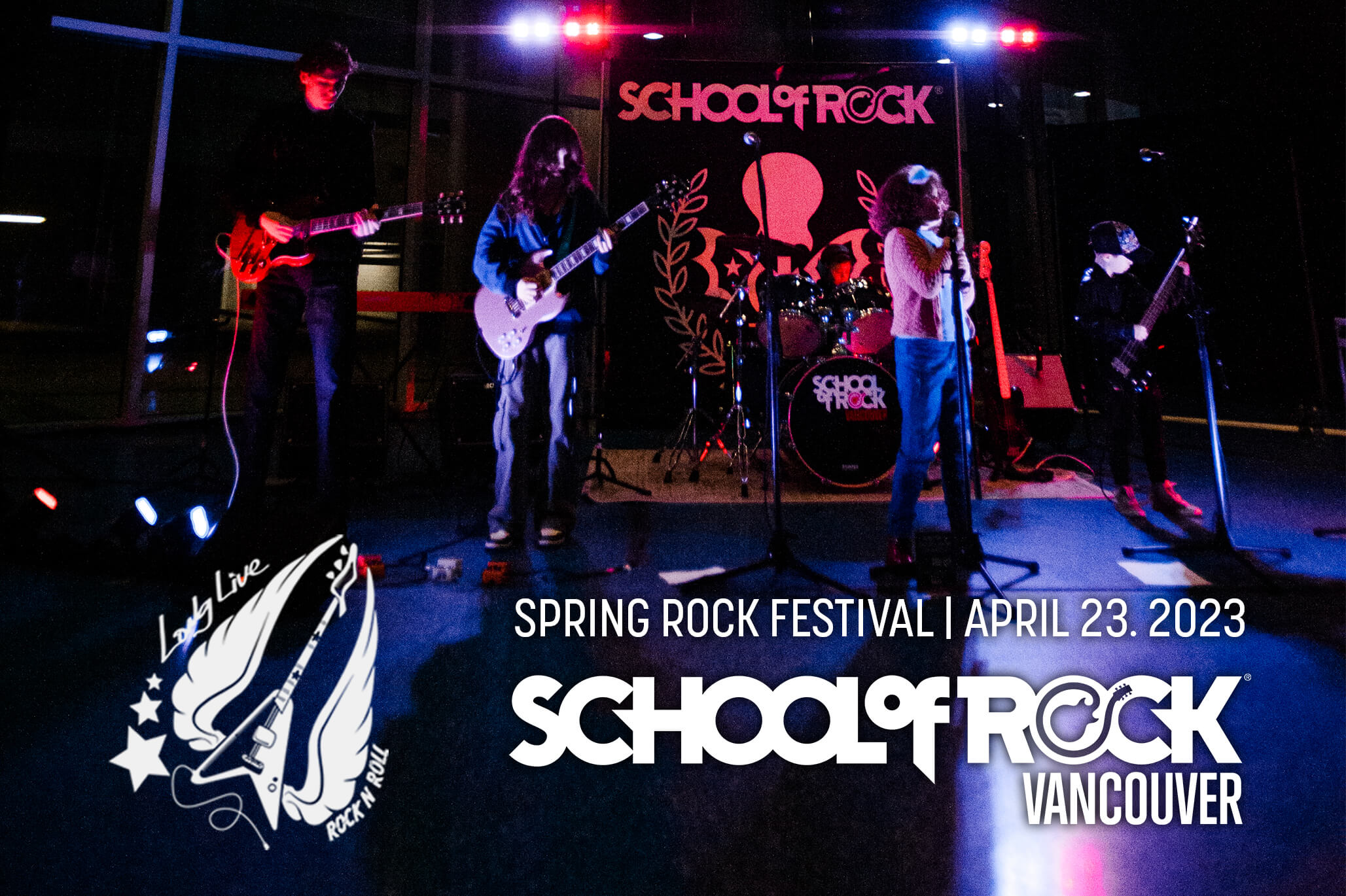 School of Rock Vancouver Students On Stage