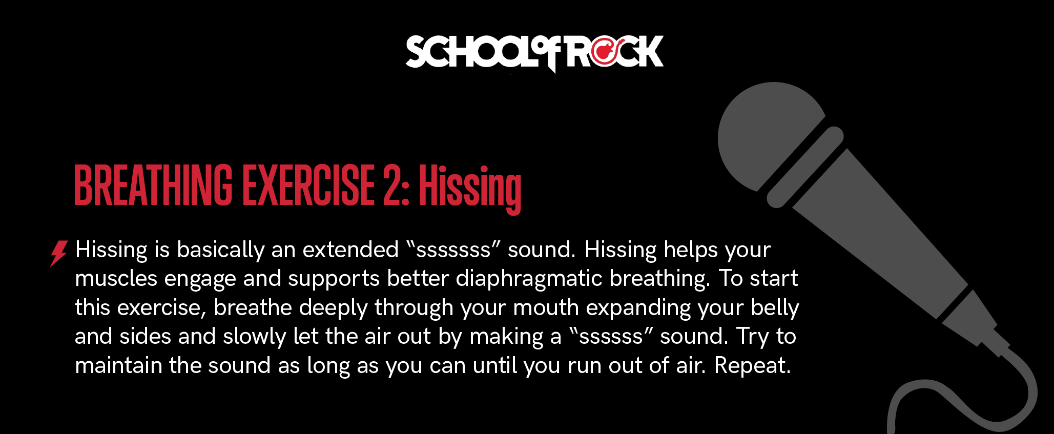 Breathing Exercise 2: Hissing