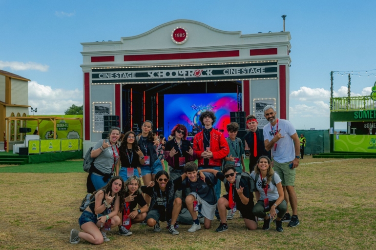 School of Rock Alcobendas Rock In Rio Lisboa 2026 House Band y chaperones