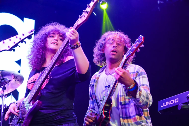 School of Rock Students Performing on Stage