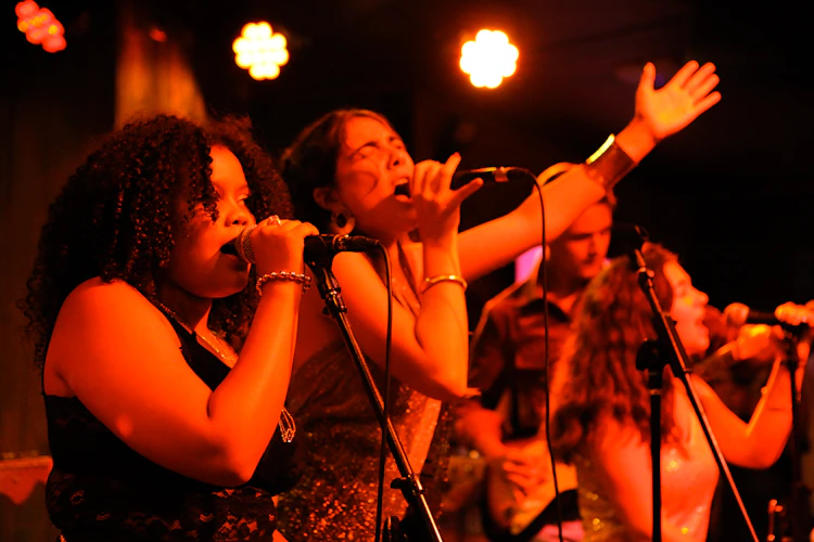School of Rock Students Performing on Stage