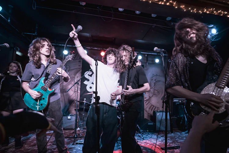 School of Rock Students Performing on Stage