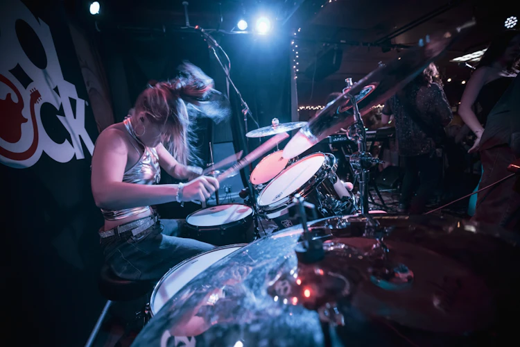 School of Rock Students Performing on Stage