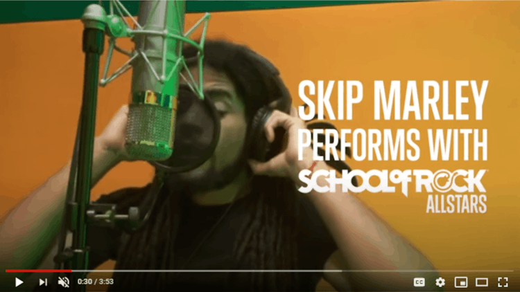 Skip Marley Performs with School of Rock All Stars