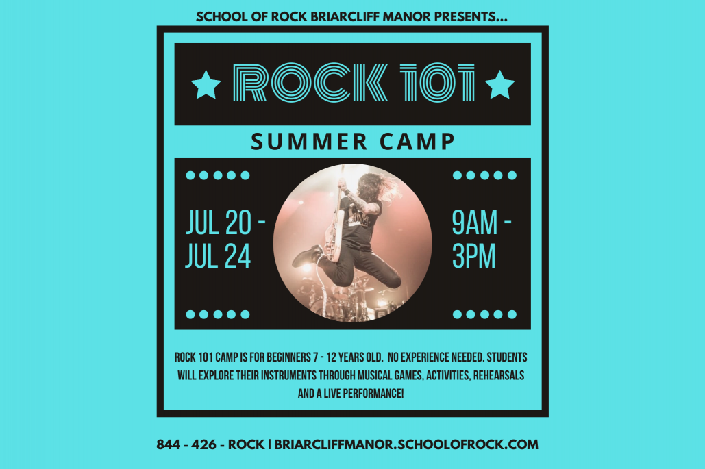 July 20, 2026 Rock 101 Camp in Briarcliff Manor | School of Rock