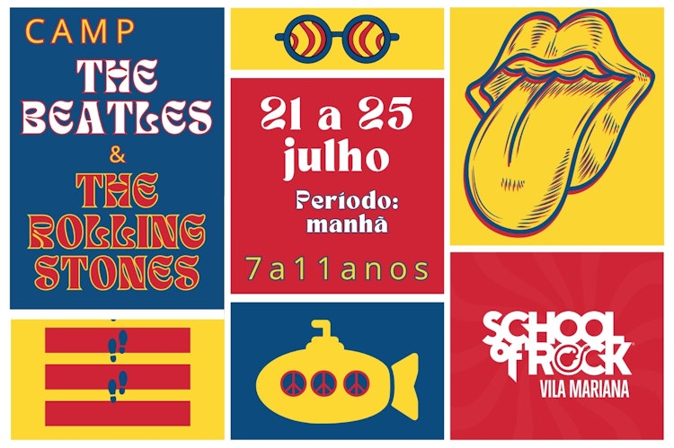 CAMP Beatles & Stones - 7 a 11 anos