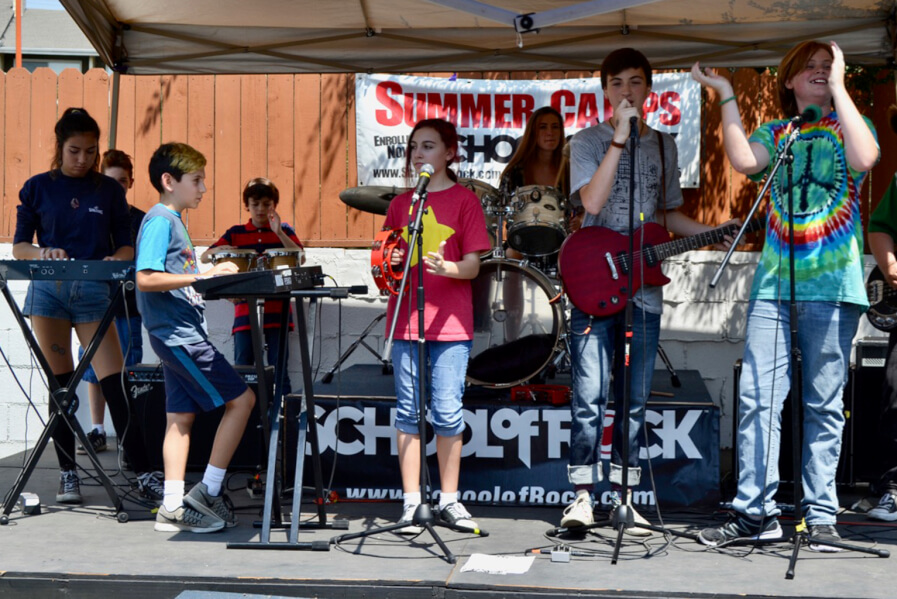 band performing, perform in a band, join a band, all skill level band, guitars, bassists, drums, singer, music lessons