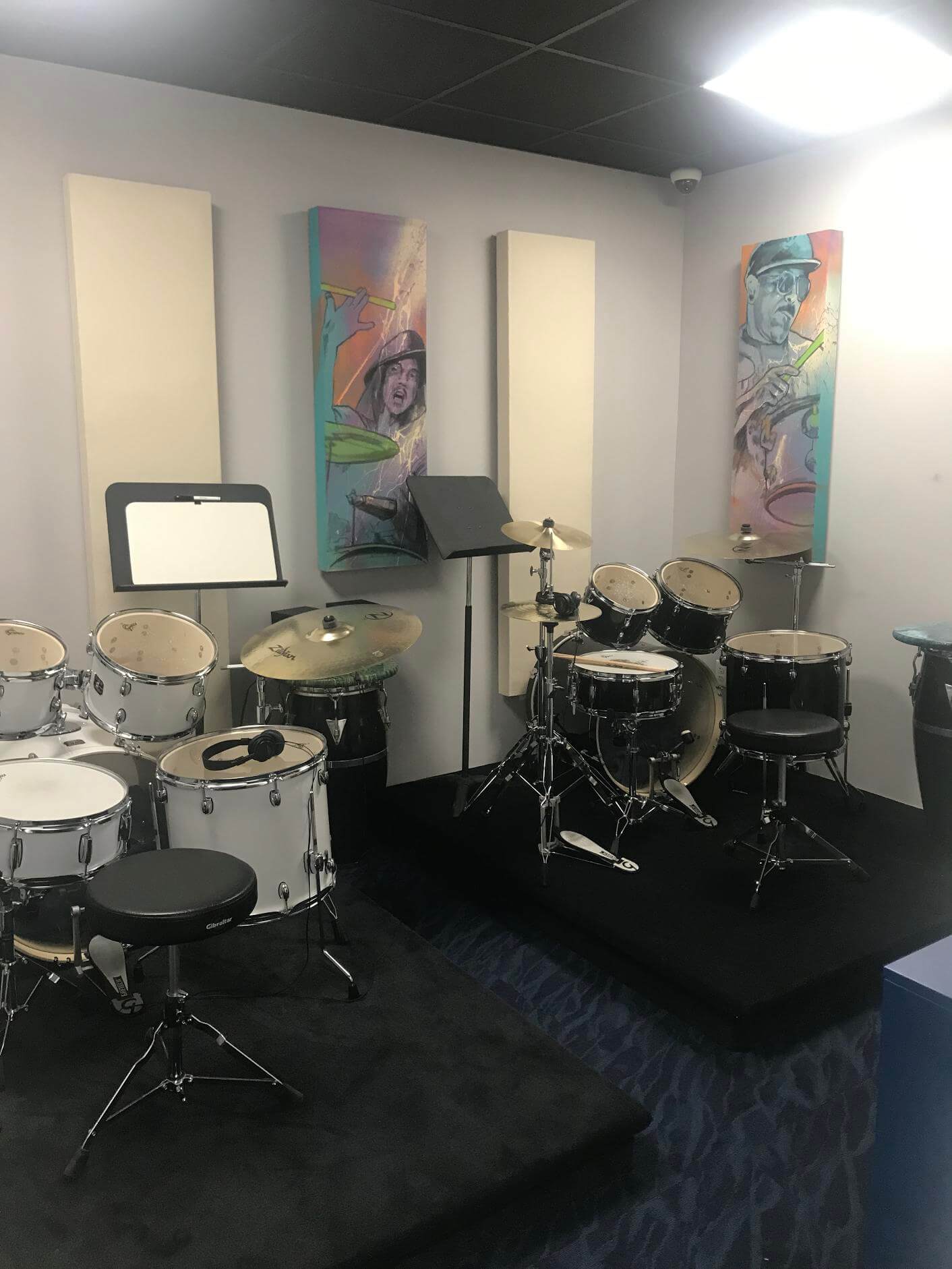 Take a look at our drum room.