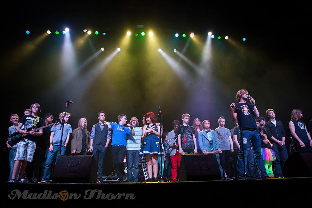 School of Rock Ballwin students take a bow after our Best of Season show at the Pageant May 17, 2014