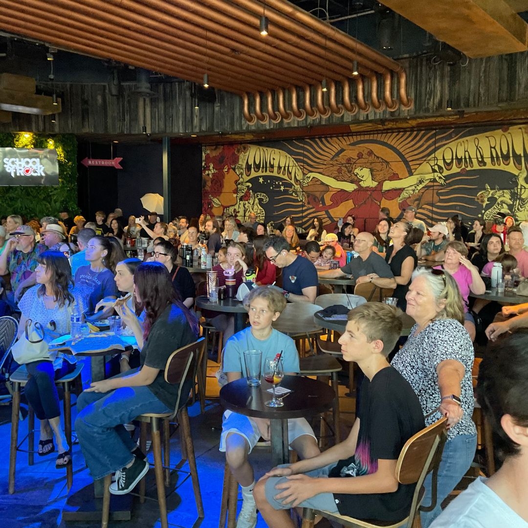 This is the vibe!  Enjoy watching your kids perform like this!  Have some food and drinks just like you enjoy your favorite bands.