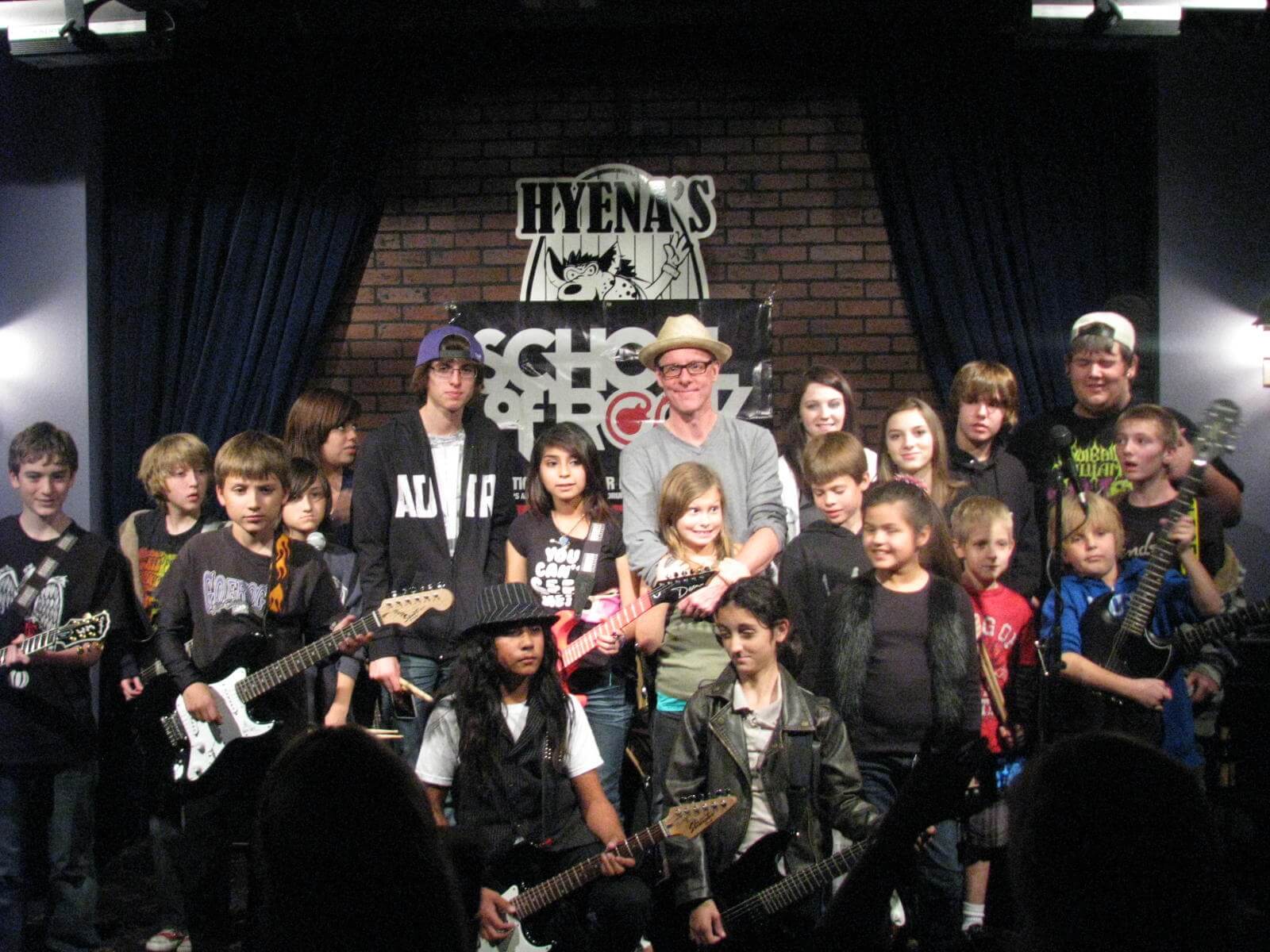 School of Rock kids with Vaden Todd Lewis of the Toadies!