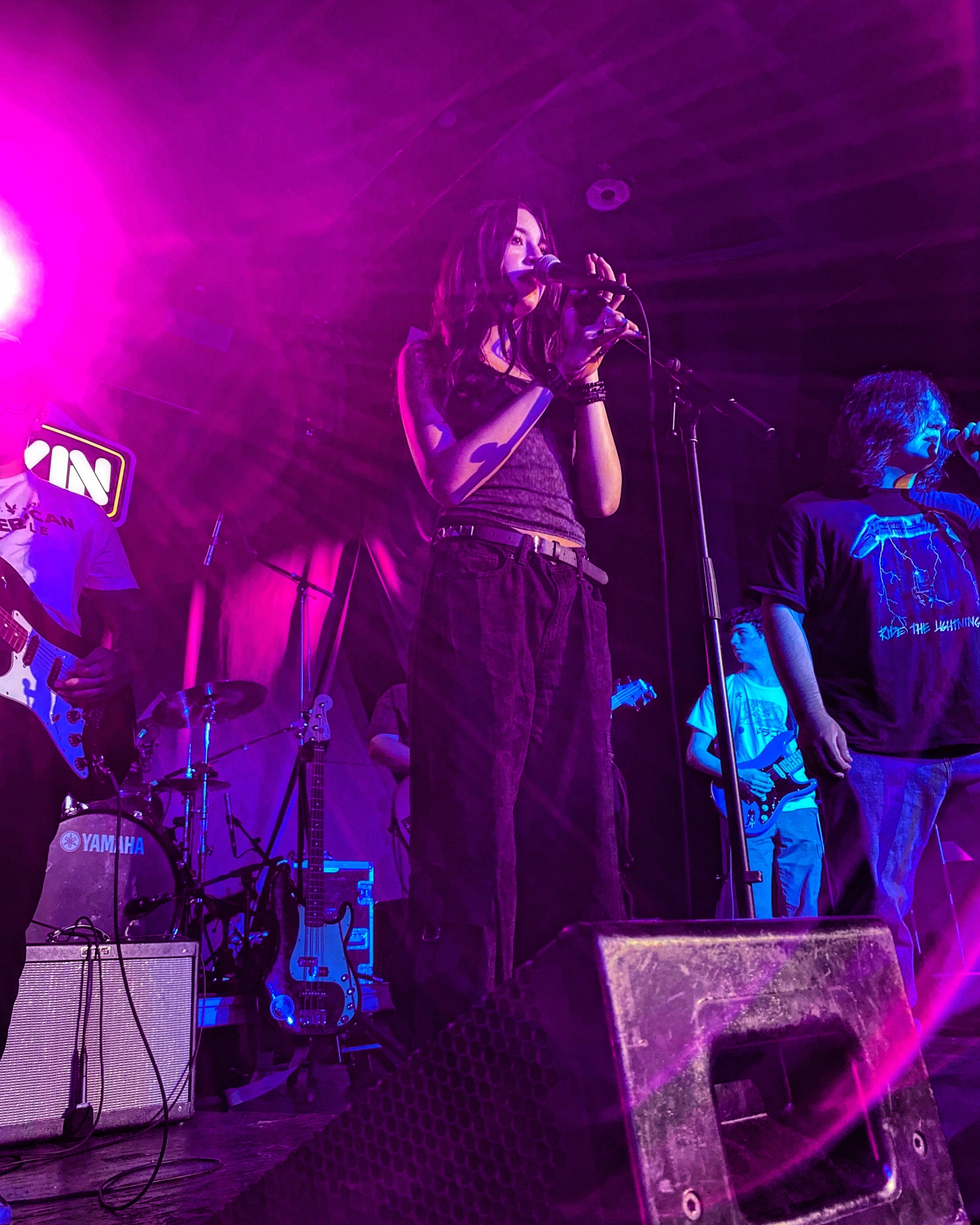 Barbara singing her heart out during our Metal Mania show, Summer 2024.