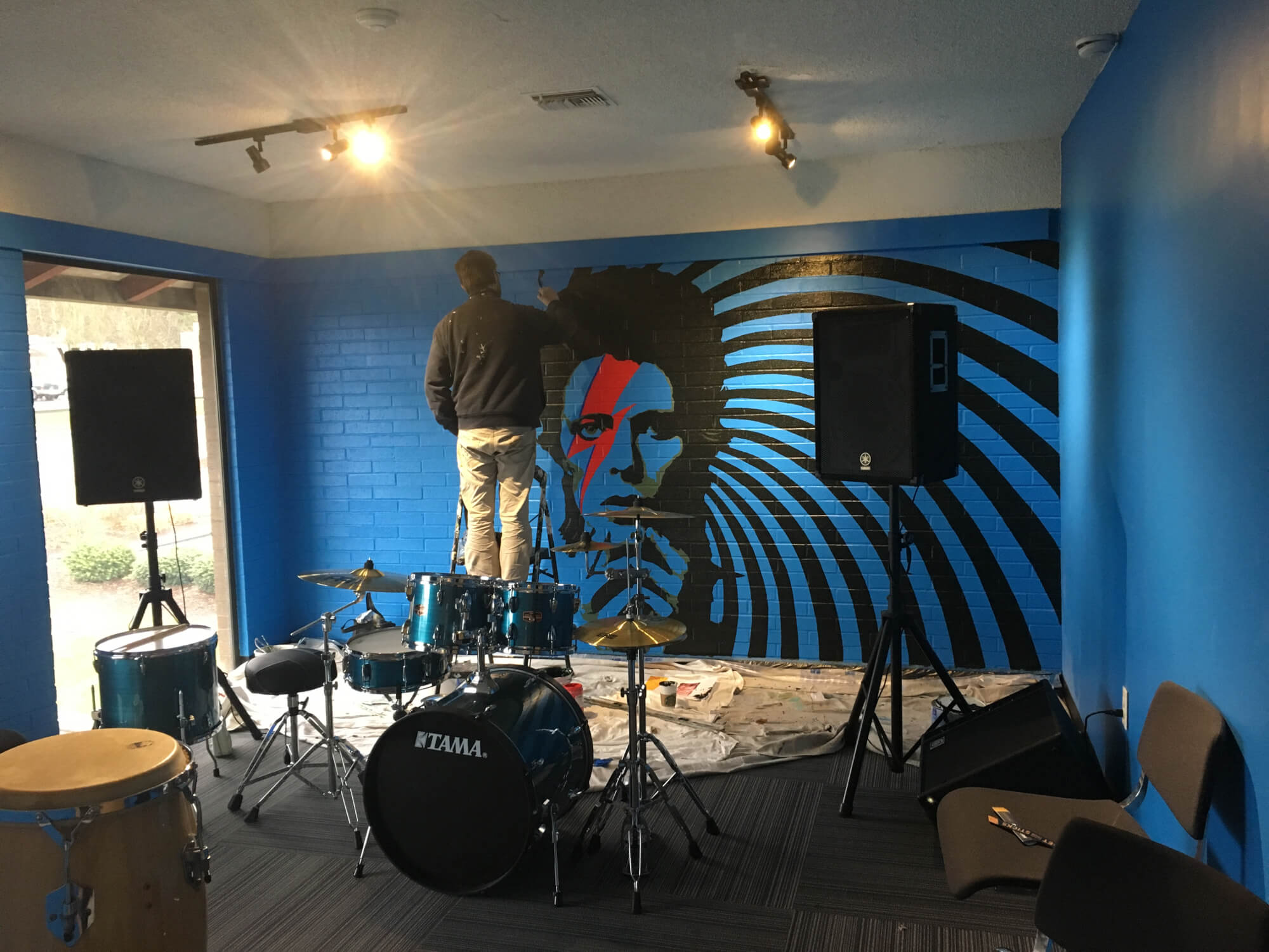 Adding some rehearsal room inspiration! Call [[PHONE]] to schedule a tour of our space in Lynnwood.