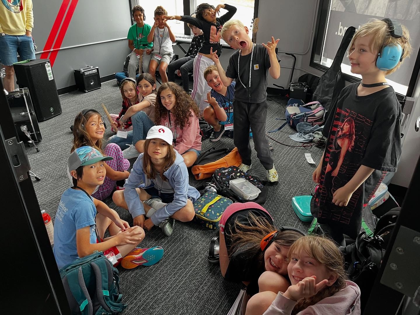 Campers in the Rookies room