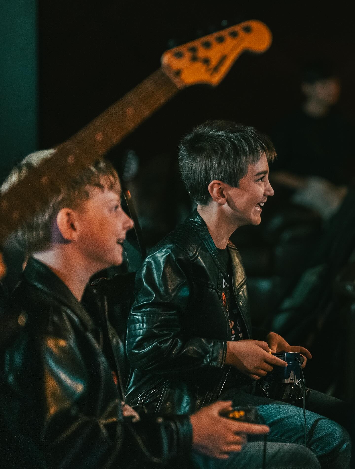 Gaming backstage before the show at Baba Yaga