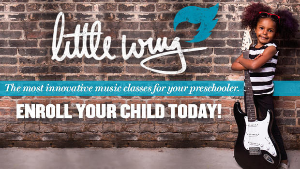 Do you have a 3-5 year old who loves music?! Enroll them today in our Little Wing Program! We introduce music, science and fun!
