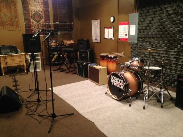 Inside the rehearsal room!