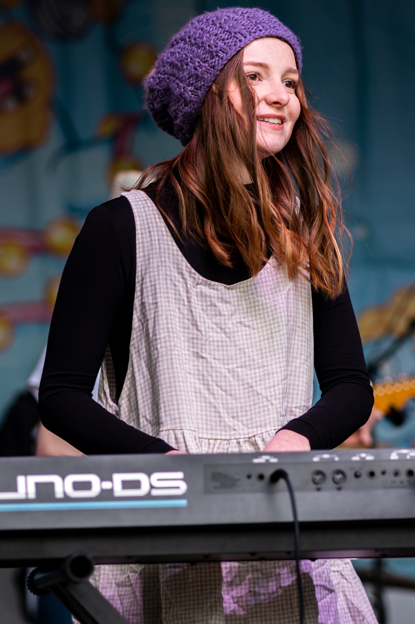 School of Rock student performs on stage.