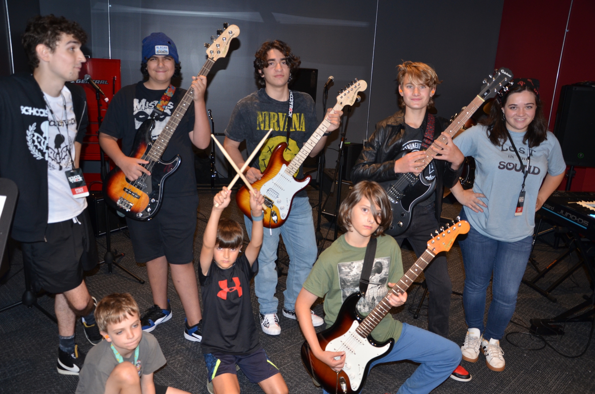 Green Tomorrow, the Greem Day cover band, August 2023
This was the first group to learn and play at School of Rock Burlington, which opened Aug. 5, 2023!
