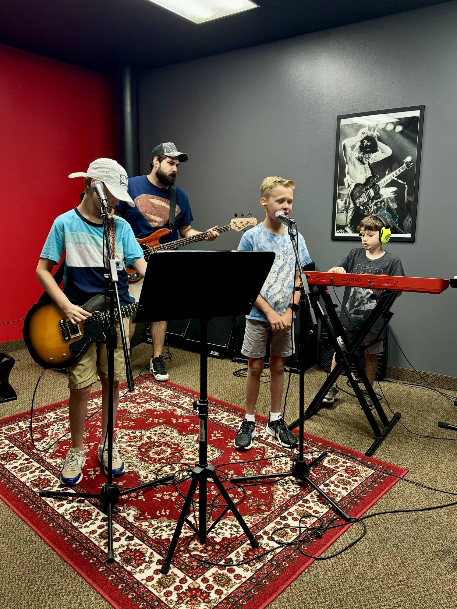 Rock 101 Campers rehearse for their Friday performance!
