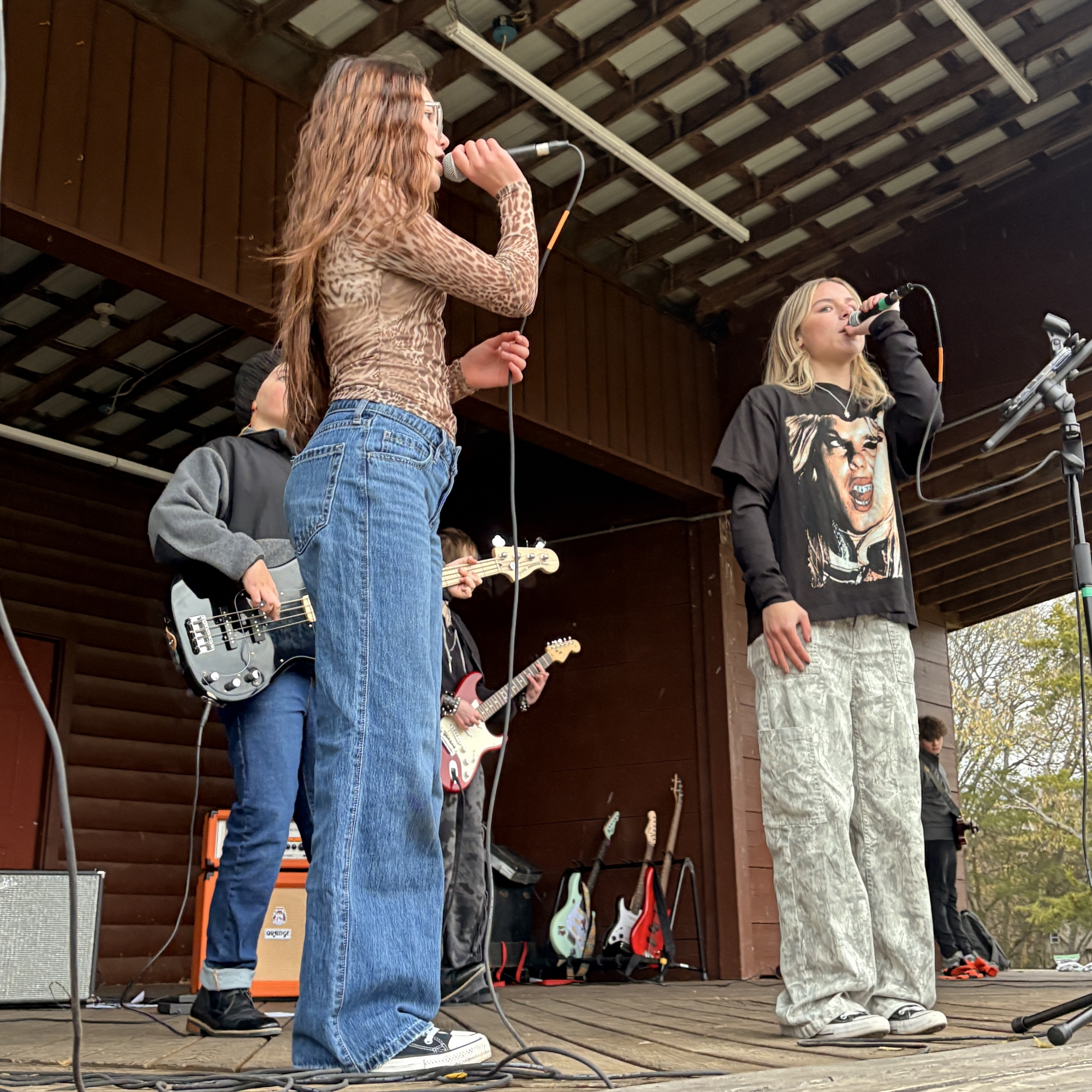 Charlee and Keira from our Classic Metal band sing Edge of a Broken Heart by Vixen.
