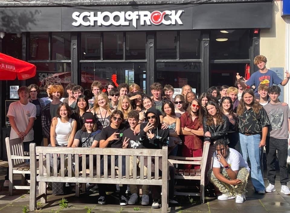 House Band Students from Mamaroneck and Palm Beaches Florida visit the new School of Rock Dublin while on tour in 2023