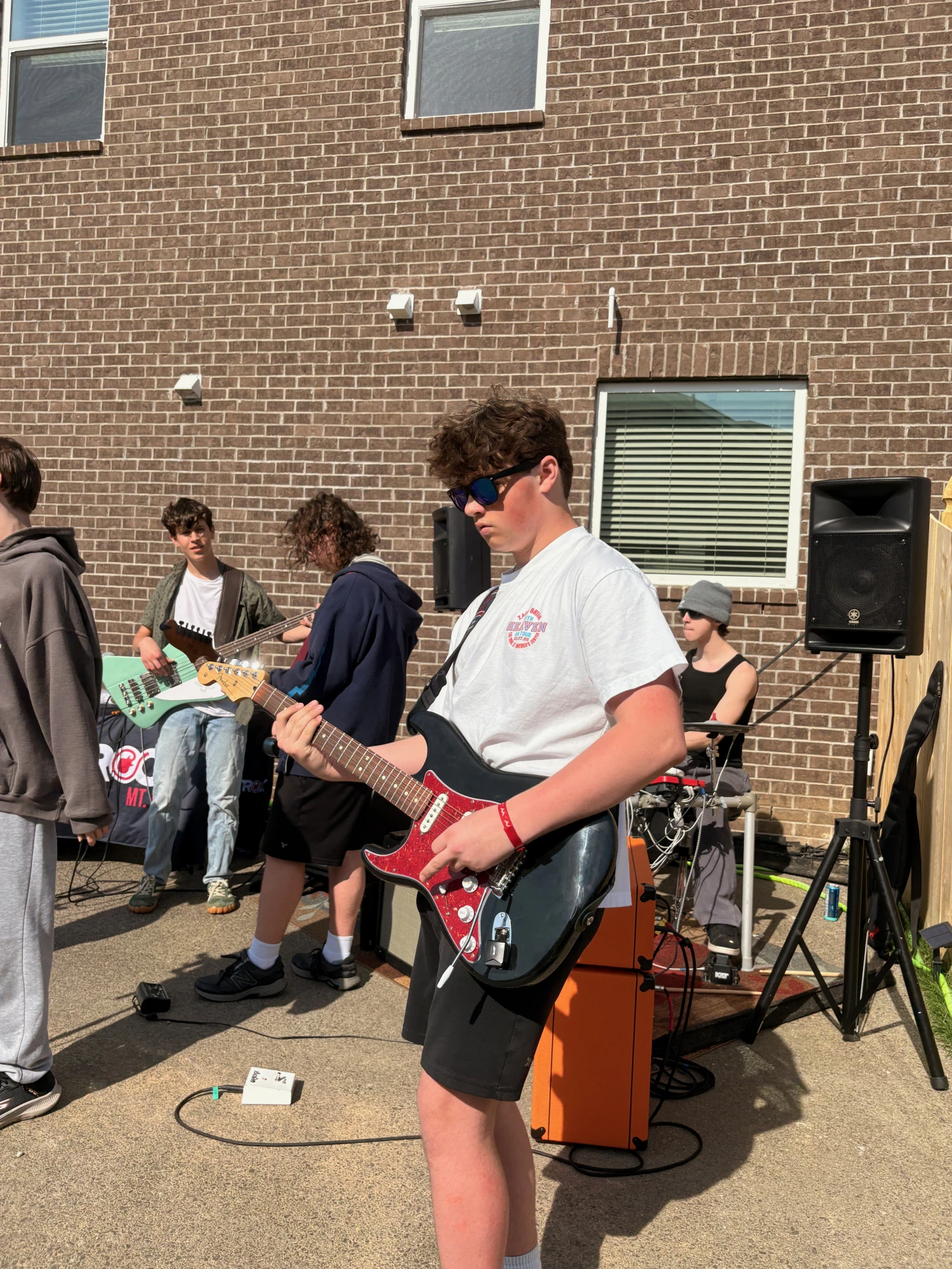 House Band rocking at a neighborhood Easter Egg Hunt!