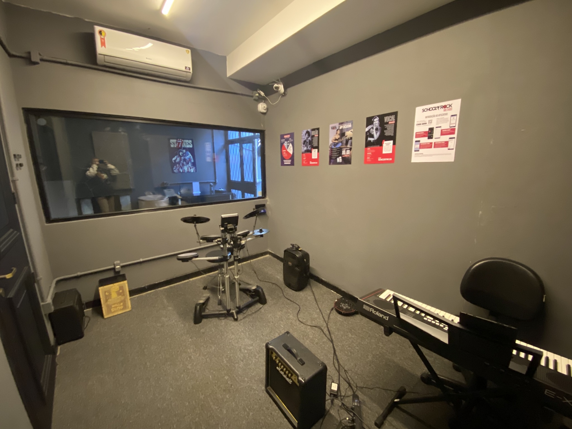Music classroom.