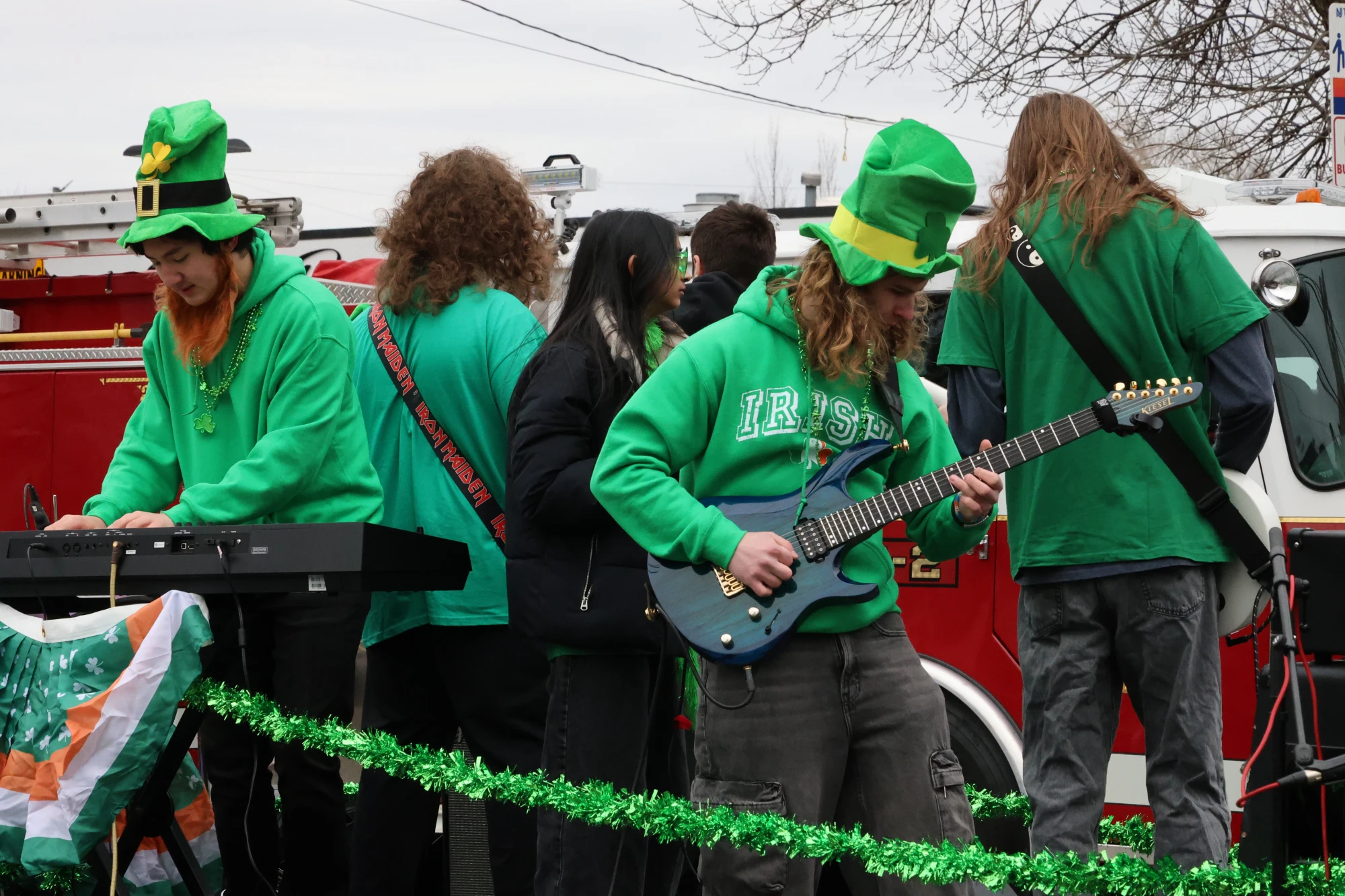 Gotta love our St. Patty's Parade float!