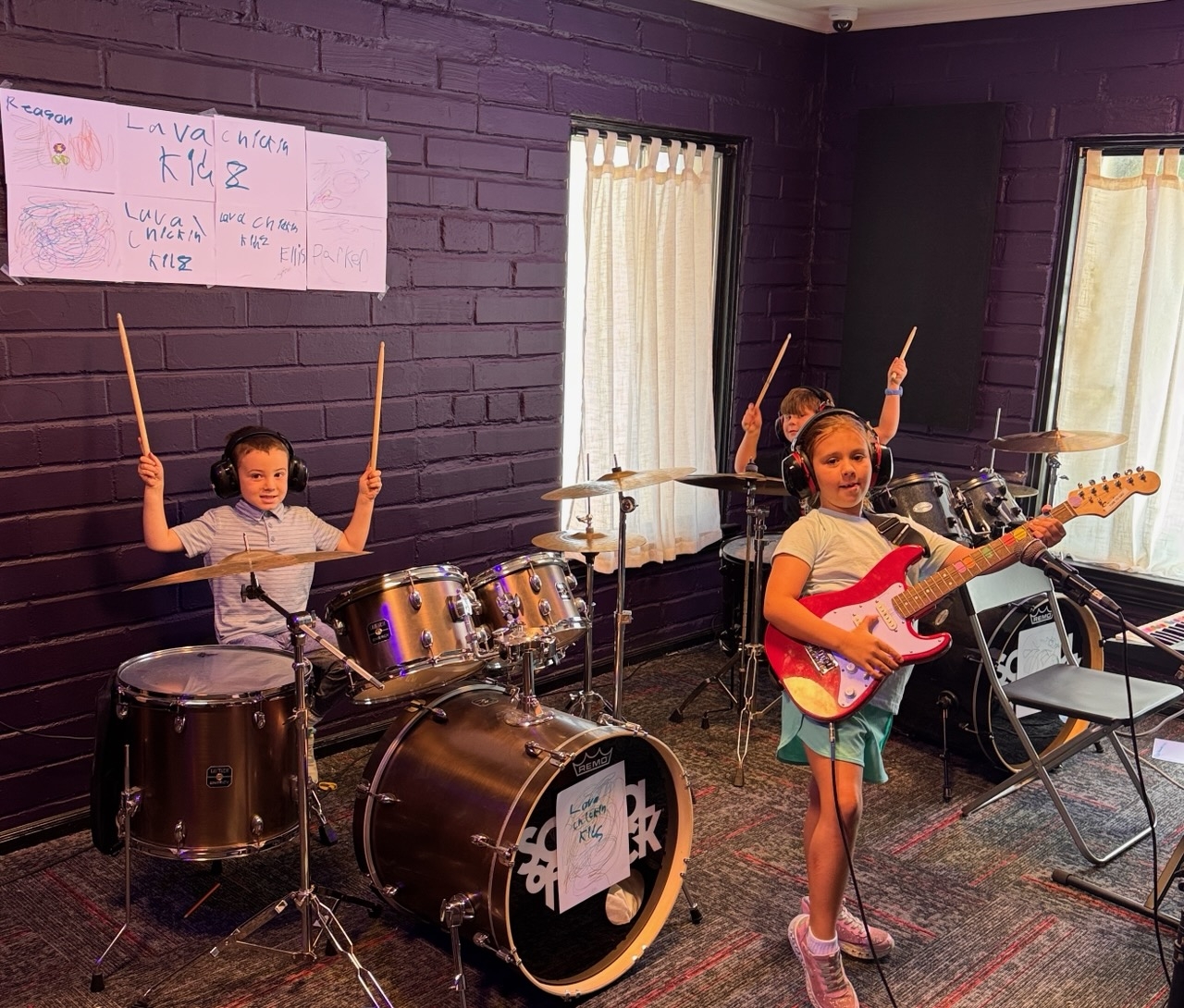 One of our Summer Camp bands having a blast making music together!