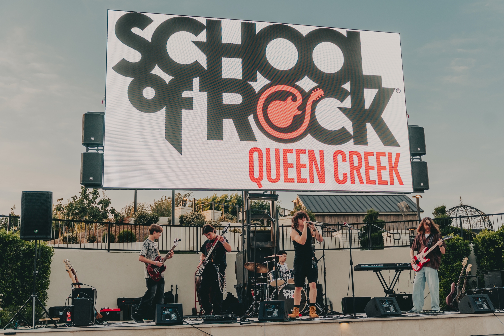 There is nothing like playing an awesome rock show in front of your home town community. (Photo by Dylan Doppelmayr)