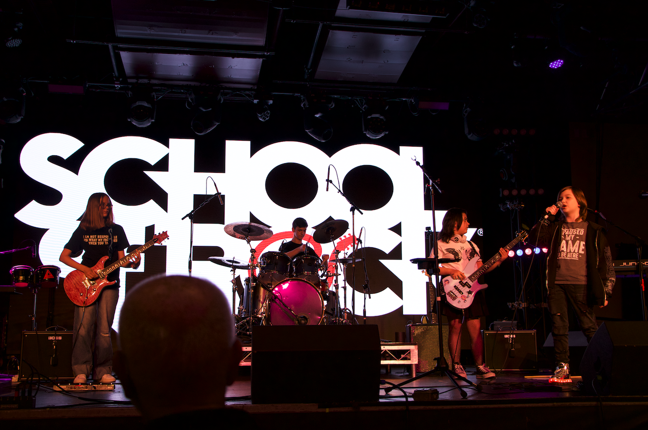 Learn to play live on stage with others at School of Rock NW Las Vegas.