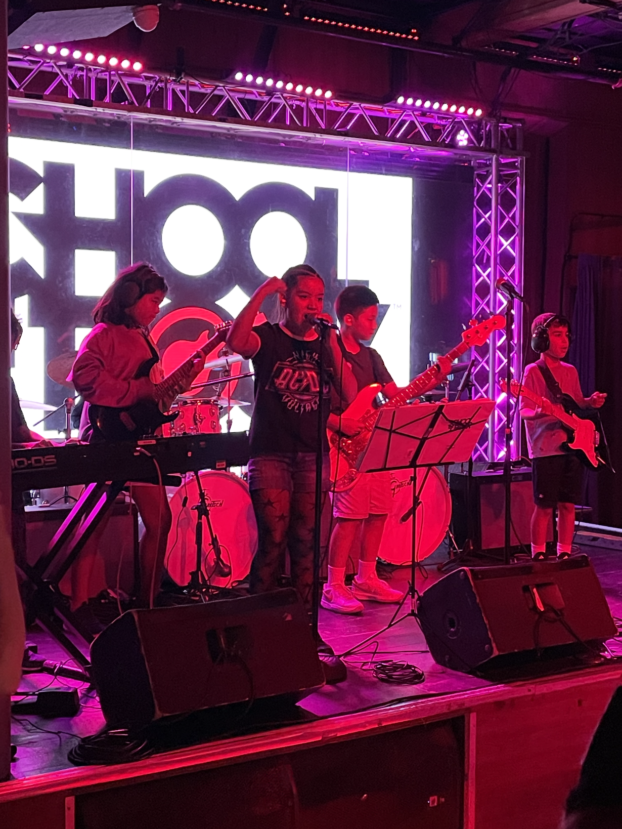 Rock 101 crushing it under the bright lights!