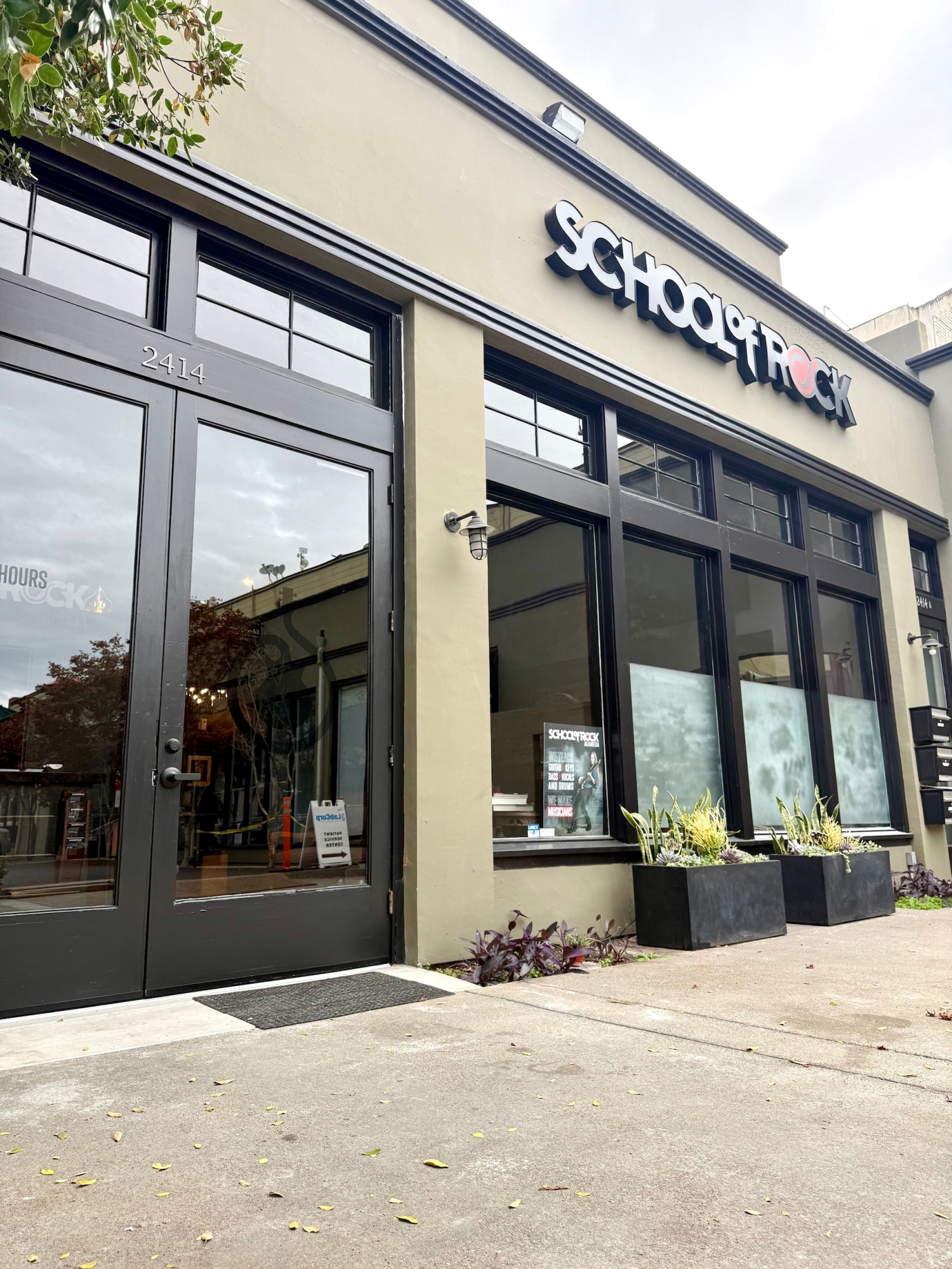 We're located at the back of the Labcorp parking lot