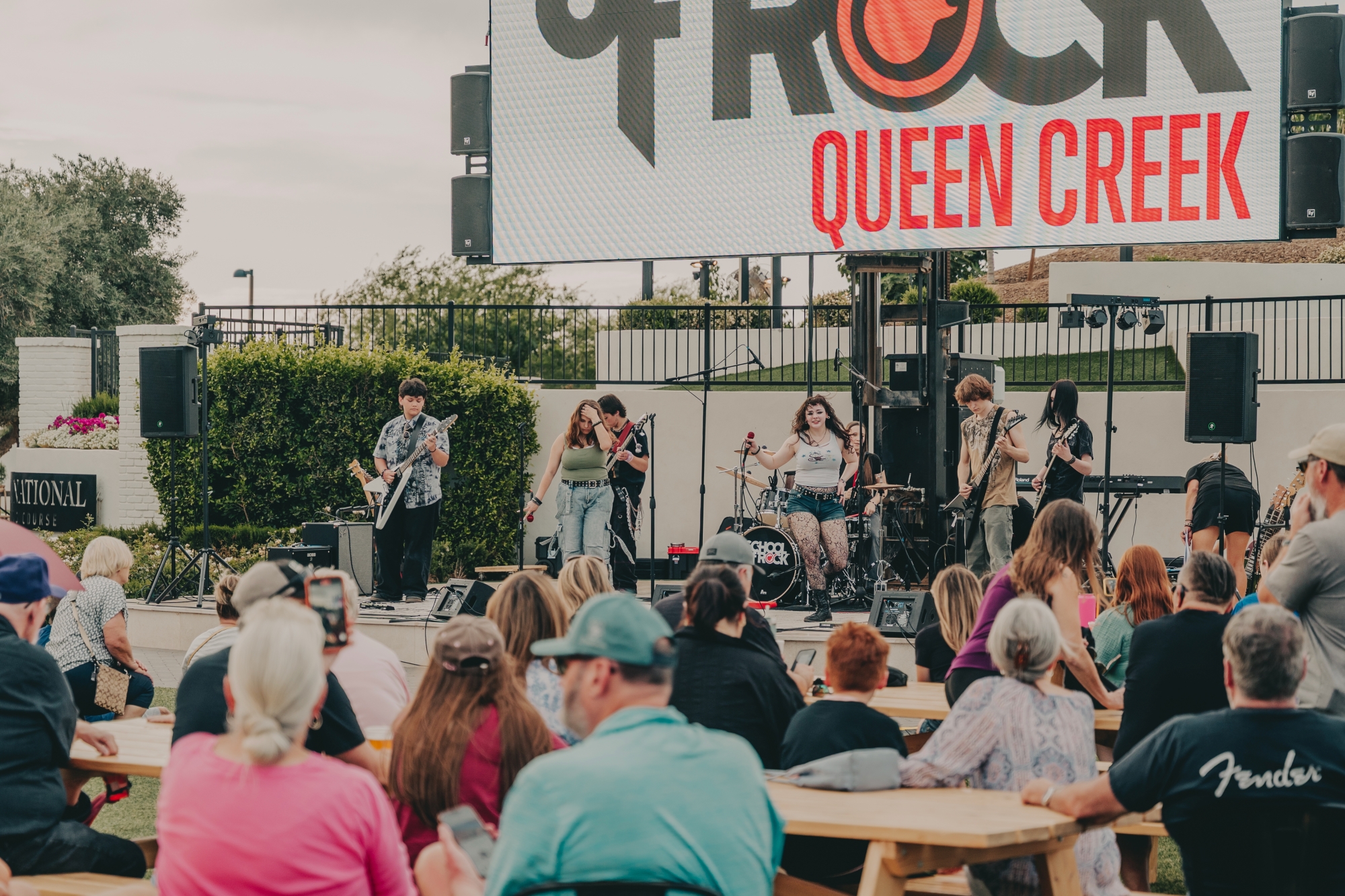 Classic Metal Performance Group takes the stage at Pecan Lake Entertainment! (Photo by Dylan Doppelmayr)