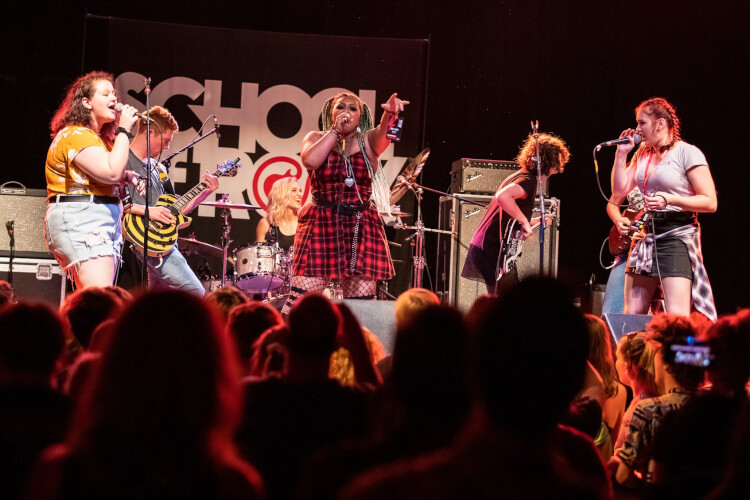 School of Rock students performing at Summerfest 2019