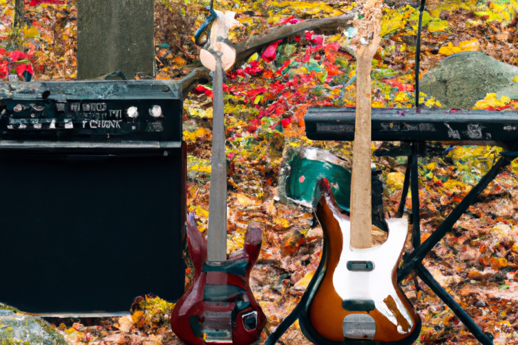 Fall Scene with Rock Instruments