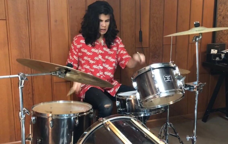 Rocco Ramos drumming student at School of Rock Katy