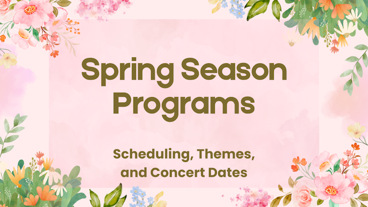 image: spring season program announcement