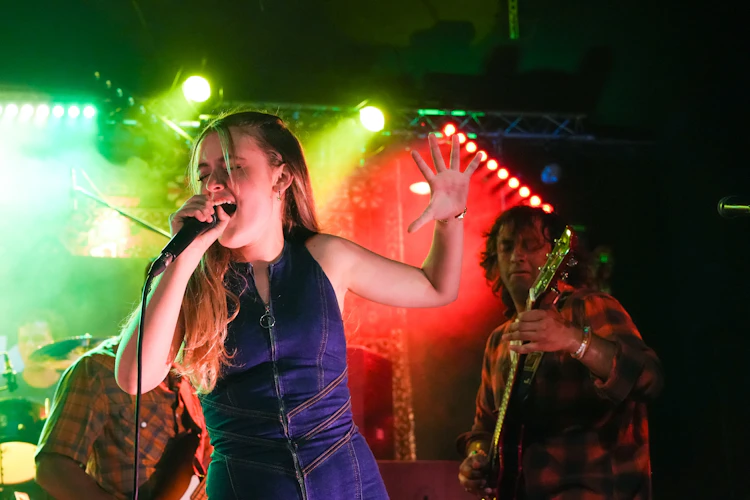 School of Rock Students Performing on Stage