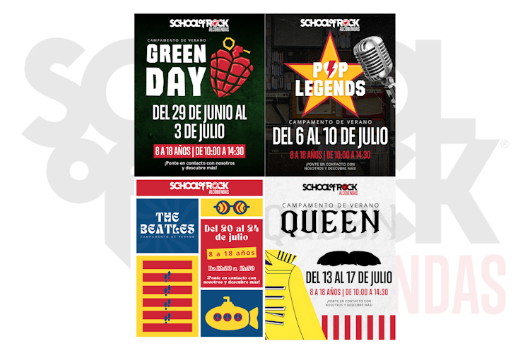 Campamentos School Of Rock Alcobendas 2026