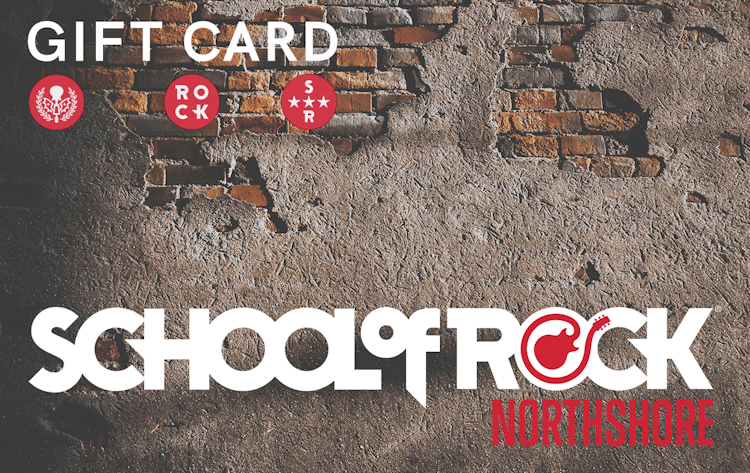School of Rock Northshore gift cards are now available for any occasion and dollar amount!