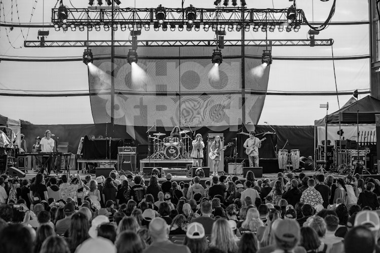 School of Rock Students Performing on Stage
