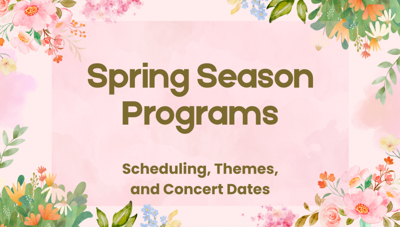 image: spring season program announcement