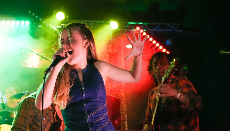 School of Rock Students Performing on Stage