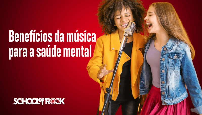 benefícios da música para saúde mental, meninas cantando. Aula de música